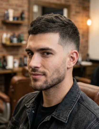 Burst Fade Mohawk for Square Faces