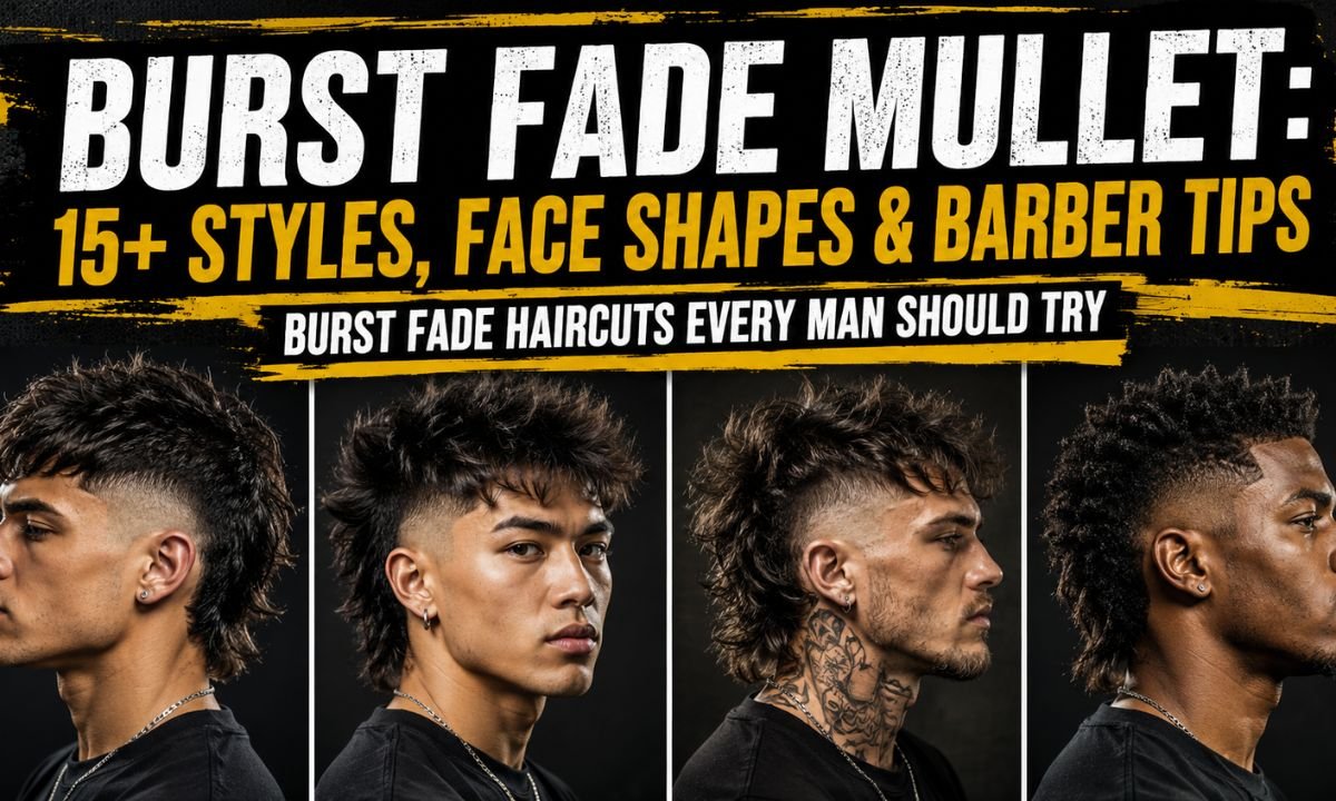 Burst Fade Mullet: 18 Styles, Face Shapes & Barber Tips