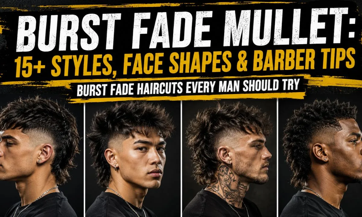 Burst Fade Mullet: 18 Styles, Face Shapes & Barber Tips