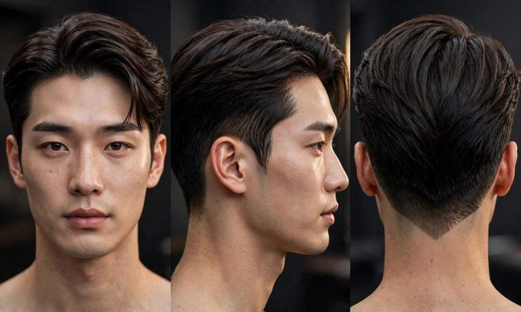 Burst Fade V-Cut _ Comb-Over