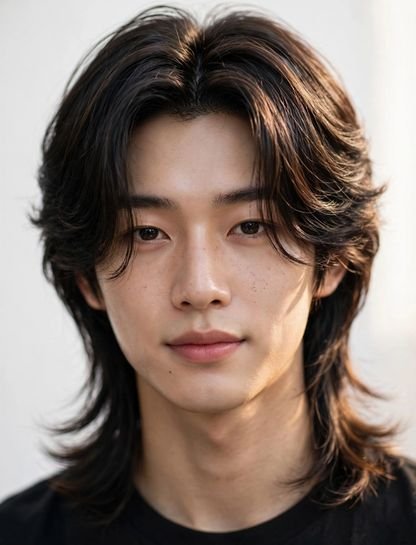 Classic Korean Curtain Mullet