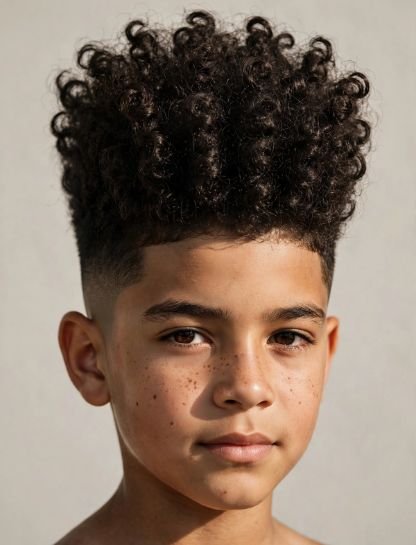 Curly High-Top Burst