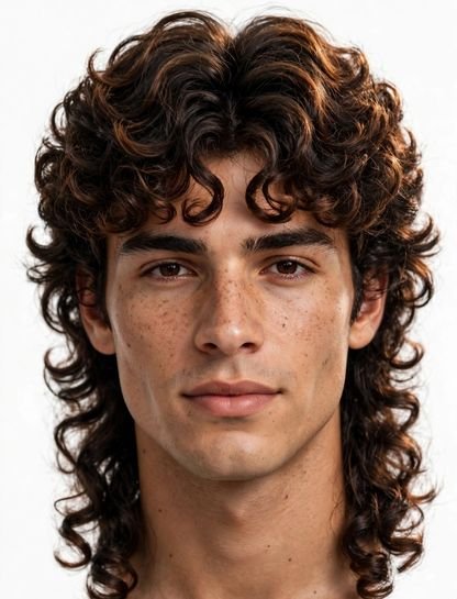 Curly Wolf Mullet