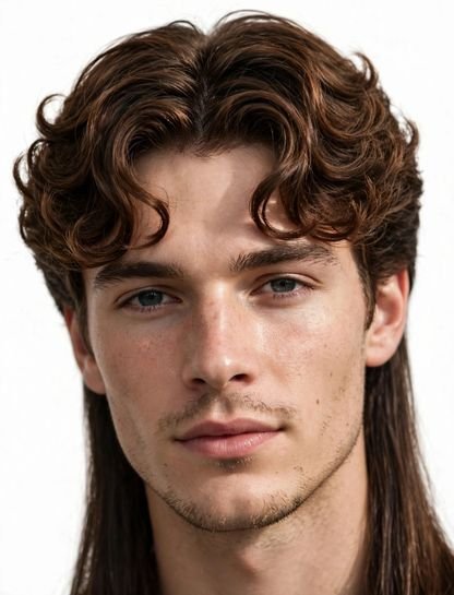 Curtain Bang Perm Mullet