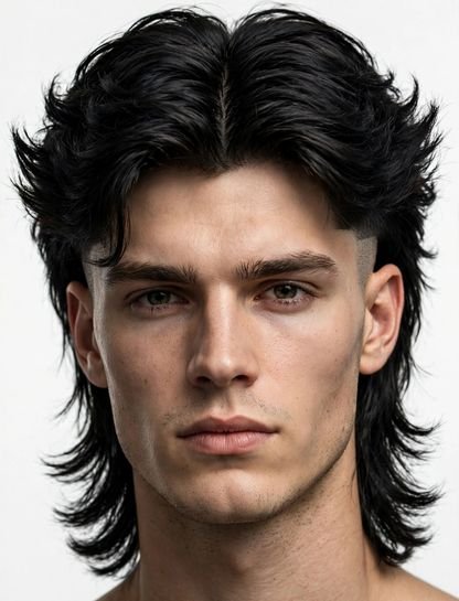 Curtain Undercut Mullet