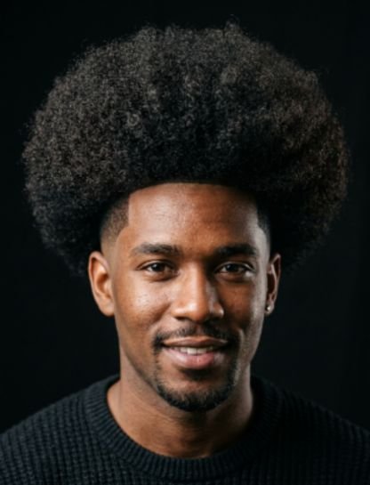 High Burst Fade Afro