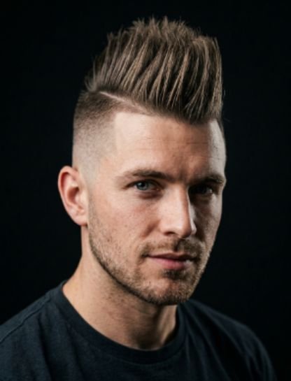 High Burst Fade Mohawk