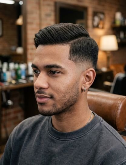 Ivy League Burst Fade