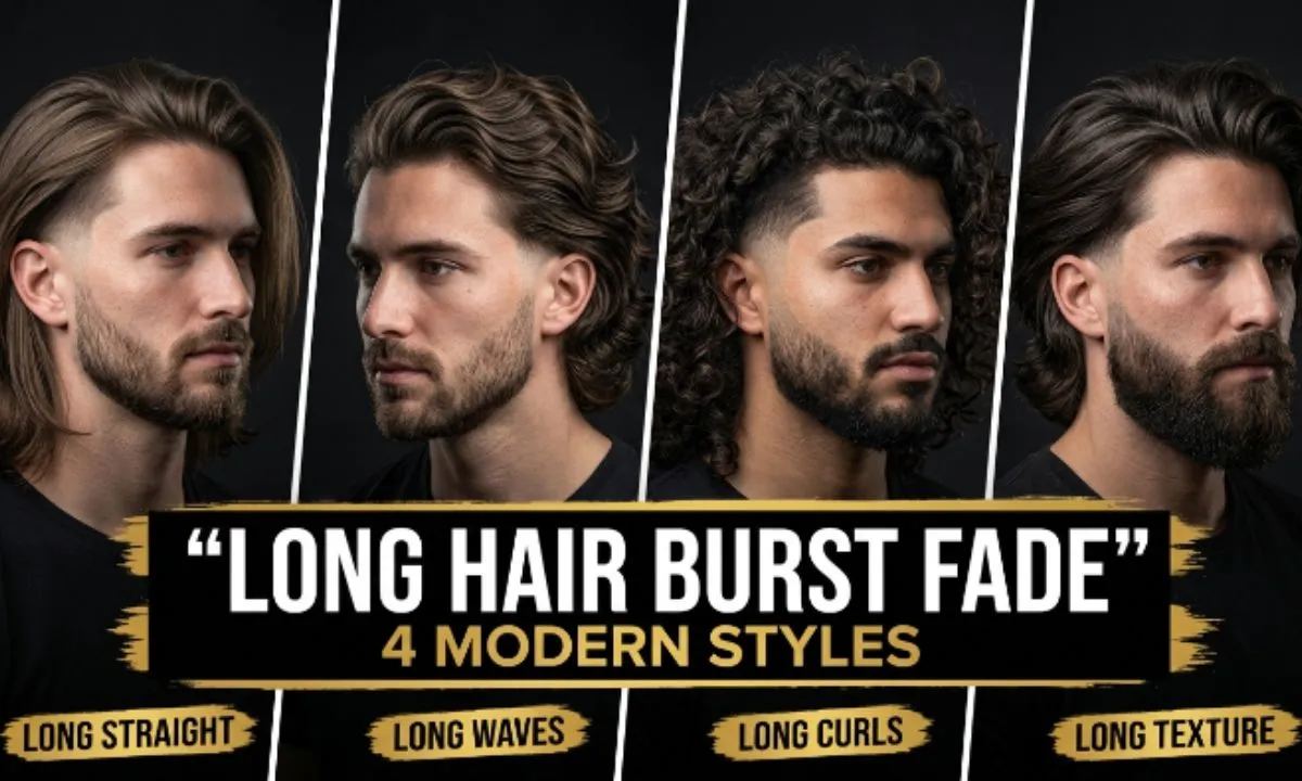 Long Hair Burst Fade 30 Best Styles Every Man Should Try in 2026 Right Now