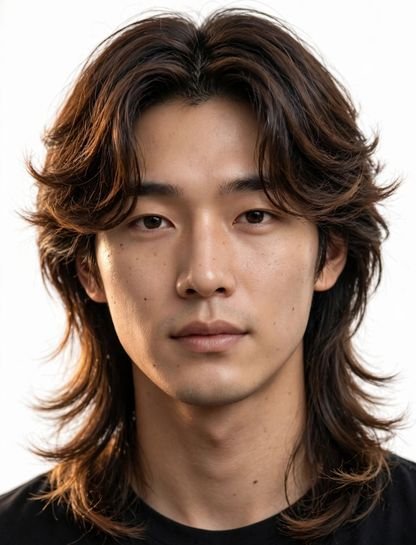 Long Layered Curtain Mullet