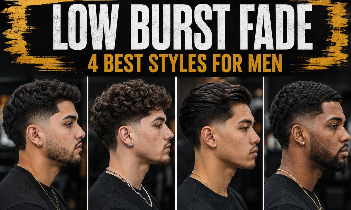 Low Burst Fade Haircut: 20 Styles, Guard Numbers, and Styling Tips