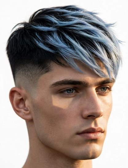 Pastel Blue-Tip Two Block