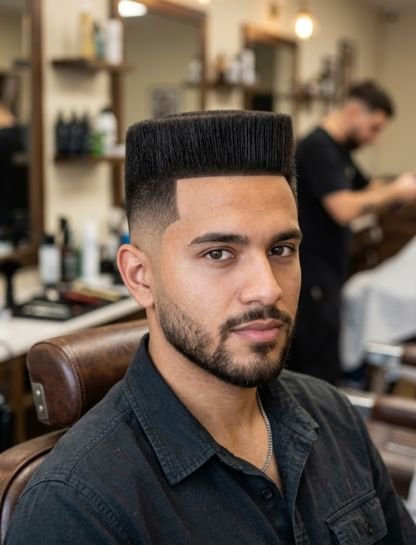 Straight Burst Fade Flat Top