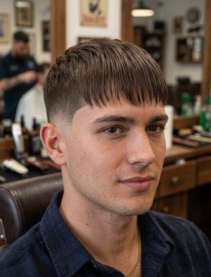Straight Burst Fade with Fringe