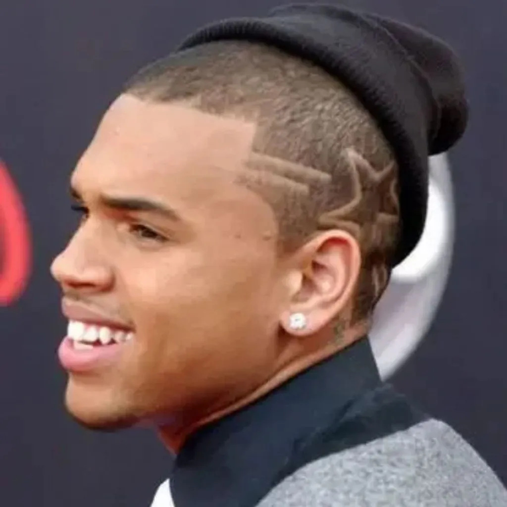 Buzz Cut with Lineup and Etched Hair Design