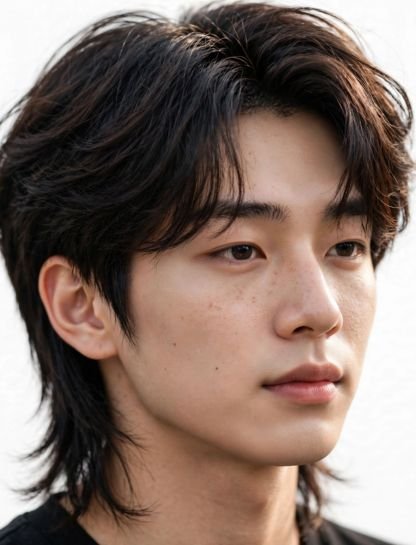 Classic K-Pop Wolf Cut