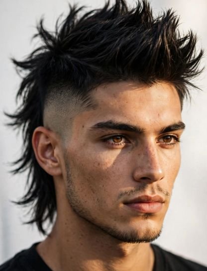 K-Pop Wolf Cut Mohawk