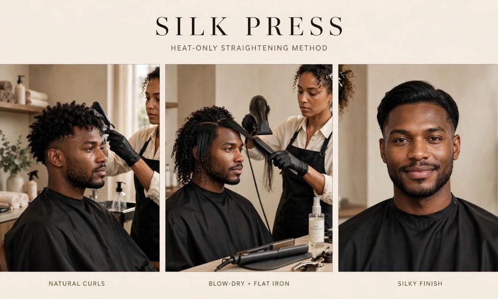 Silk Press: The Heat-Only Straightening Method