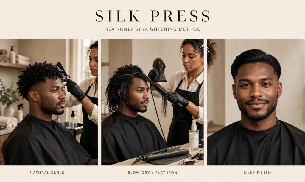 Silk Press: The Heat-Only Straightening Method